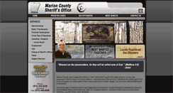 Desktop Screenshot of marioncountysheriffar.com